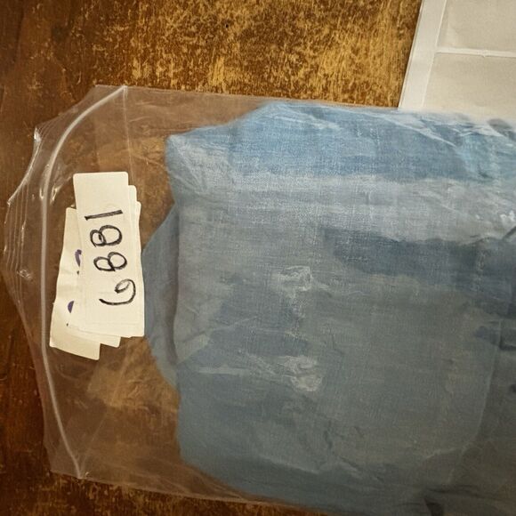 Tommy Bahama Shirt Mens 4XB Blue Sea Glass Camp 100% Linen Short Sleeve $110 - Picture 10 of 10